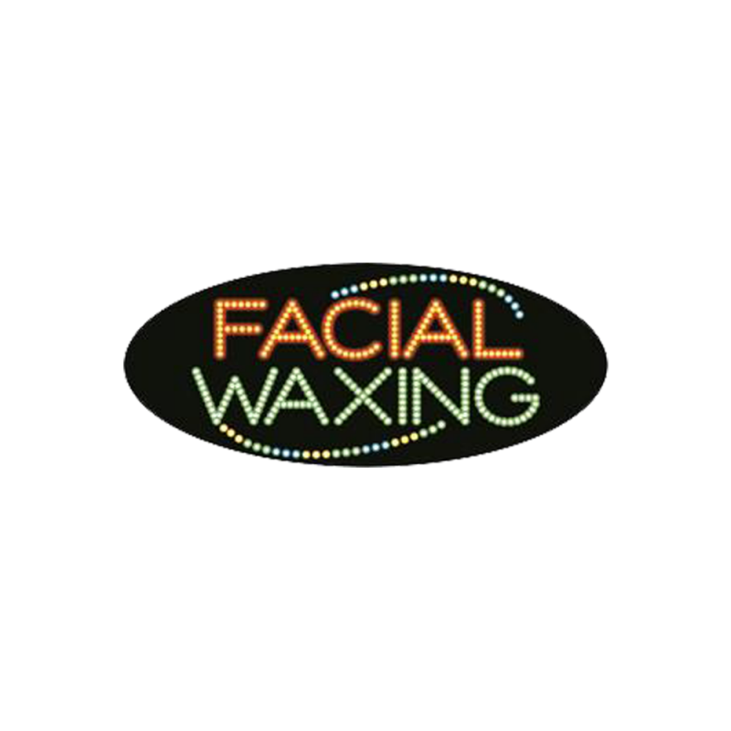 Cre8tion LED Signs Facial Waxing 4, F0203, 23019 KK BB